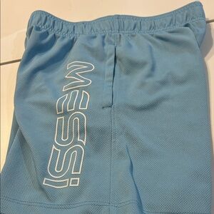 Messi Kids Sky Blue Athletic Shorts Sz 8